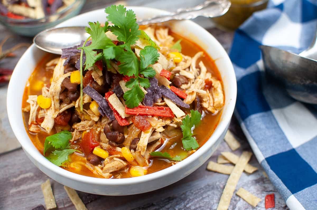 Why-the-Chicken-Crossed-the-Road Santa Fe-Tastic Tortilla Soup: A Spicy Southwest Hug in a Bowl